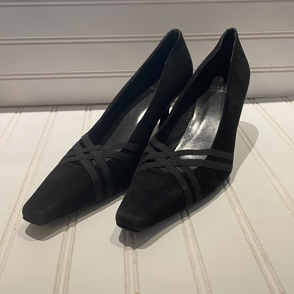 Stuart Weitzman black suede pumps size 9